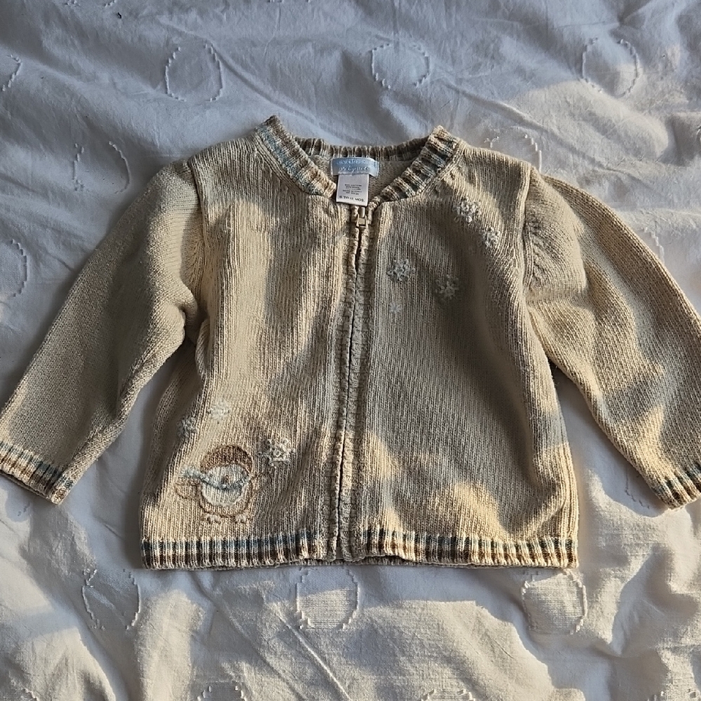 Janie and Jack Cream Kids Sweater